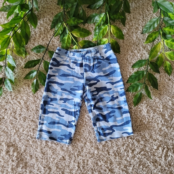 Baby Boy Blue Camo Pants (6-9 Months) - Picture 1 of 5